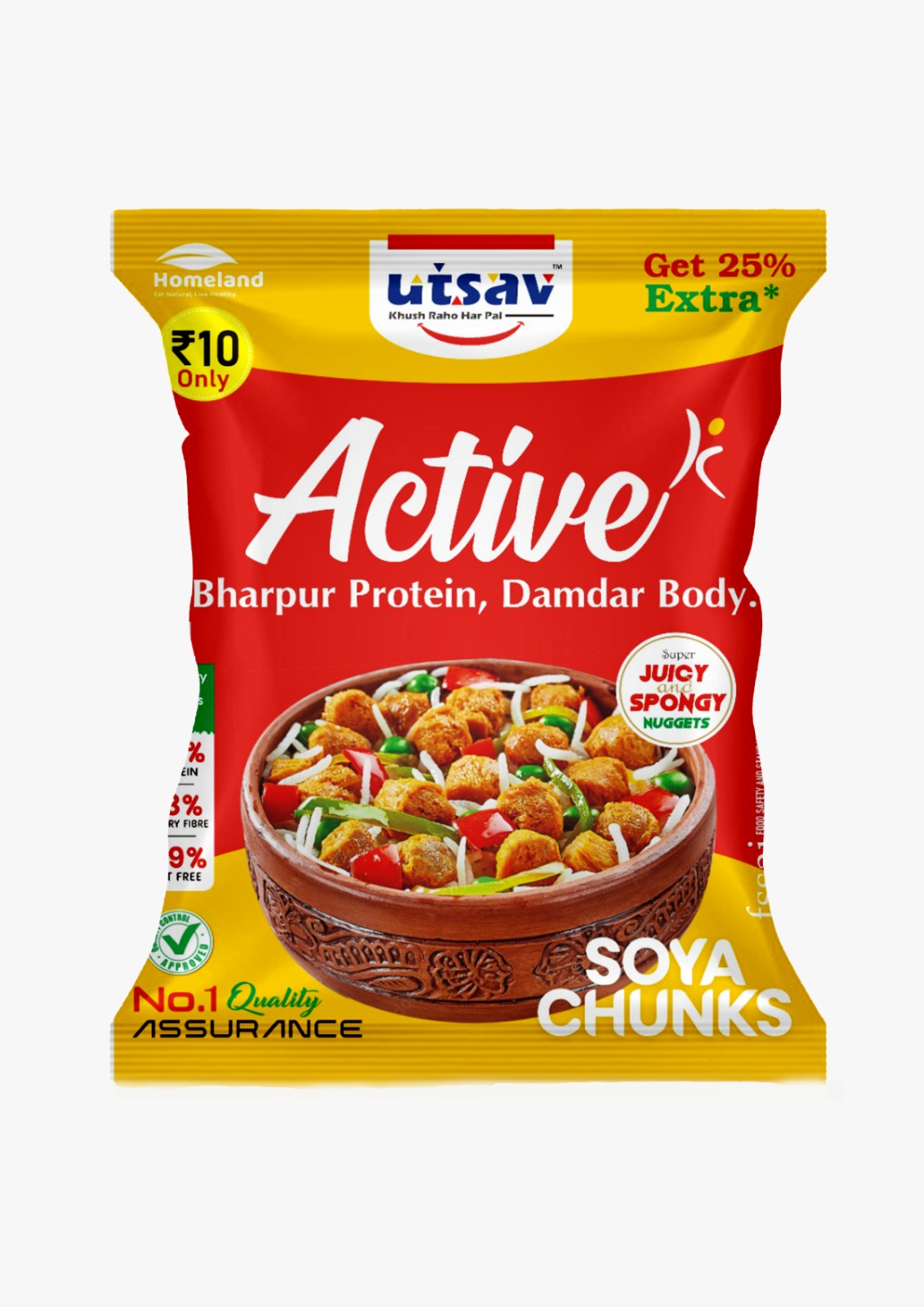 Utsav Active Soya Chunks