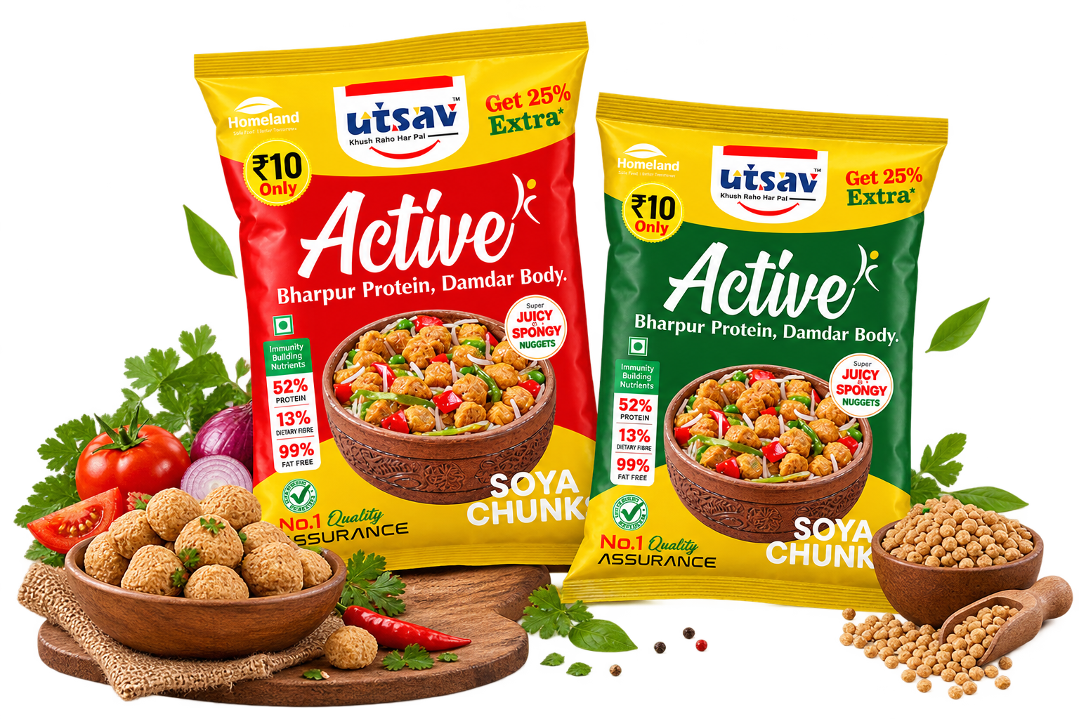 Utsav Active Soya Chunks